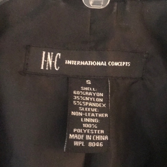 VGC BLACK PLEATHER TRIM TUXEDO JACKET - Picture 3 of 3